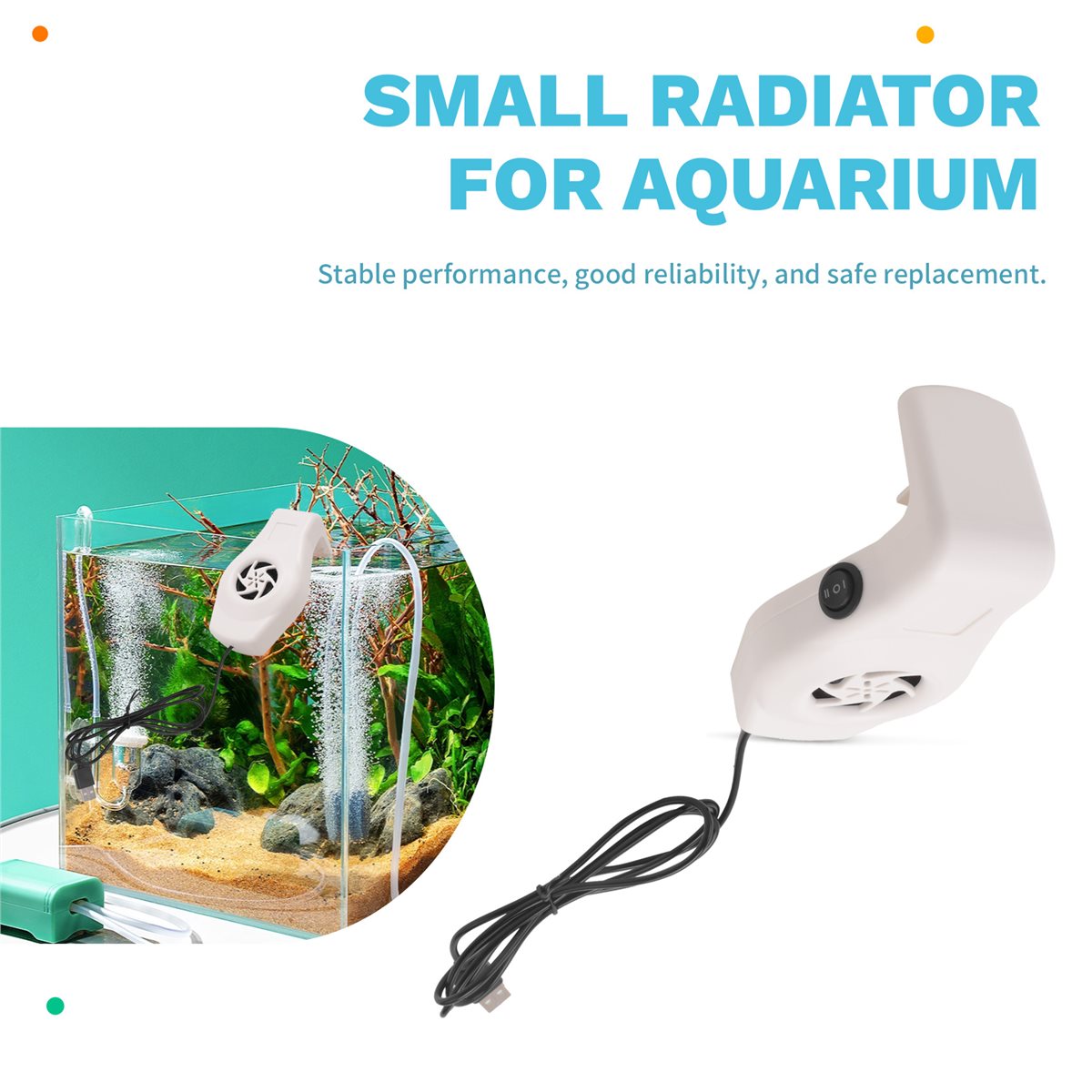 Aquarium Fish Game - AT712 Premium-Beyaz Balık Tankı Soğutma Sessiz