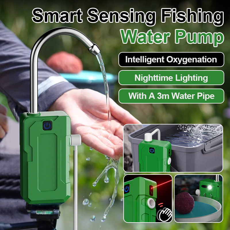 Aquarium Fish Electric - Akıllı Elektrikli Oksijenatör, Aydınlatmalı, USB Şarj
