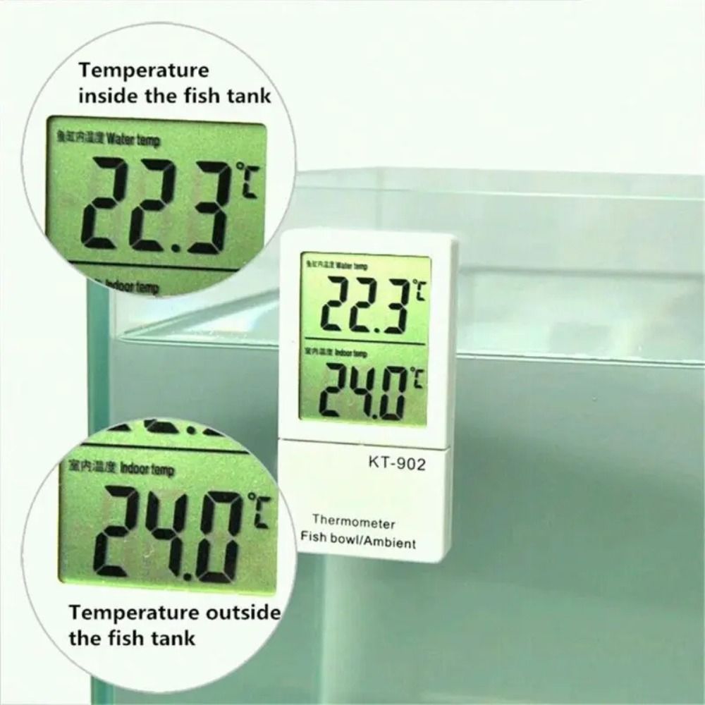 Aquarium Thermometer - LCD Dijital Ekran Mini Akvaryum Termometresi