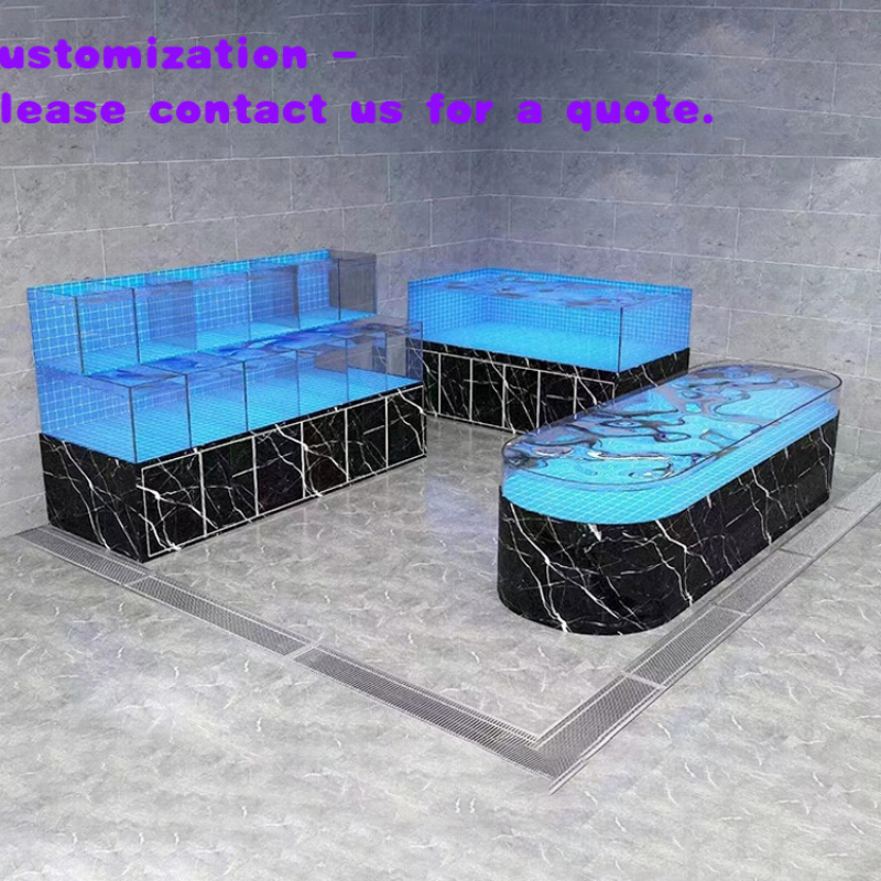 Aquarium Fish Restaurant - Çin Fabrikası Ticari Cam Akvaryum Canlı
