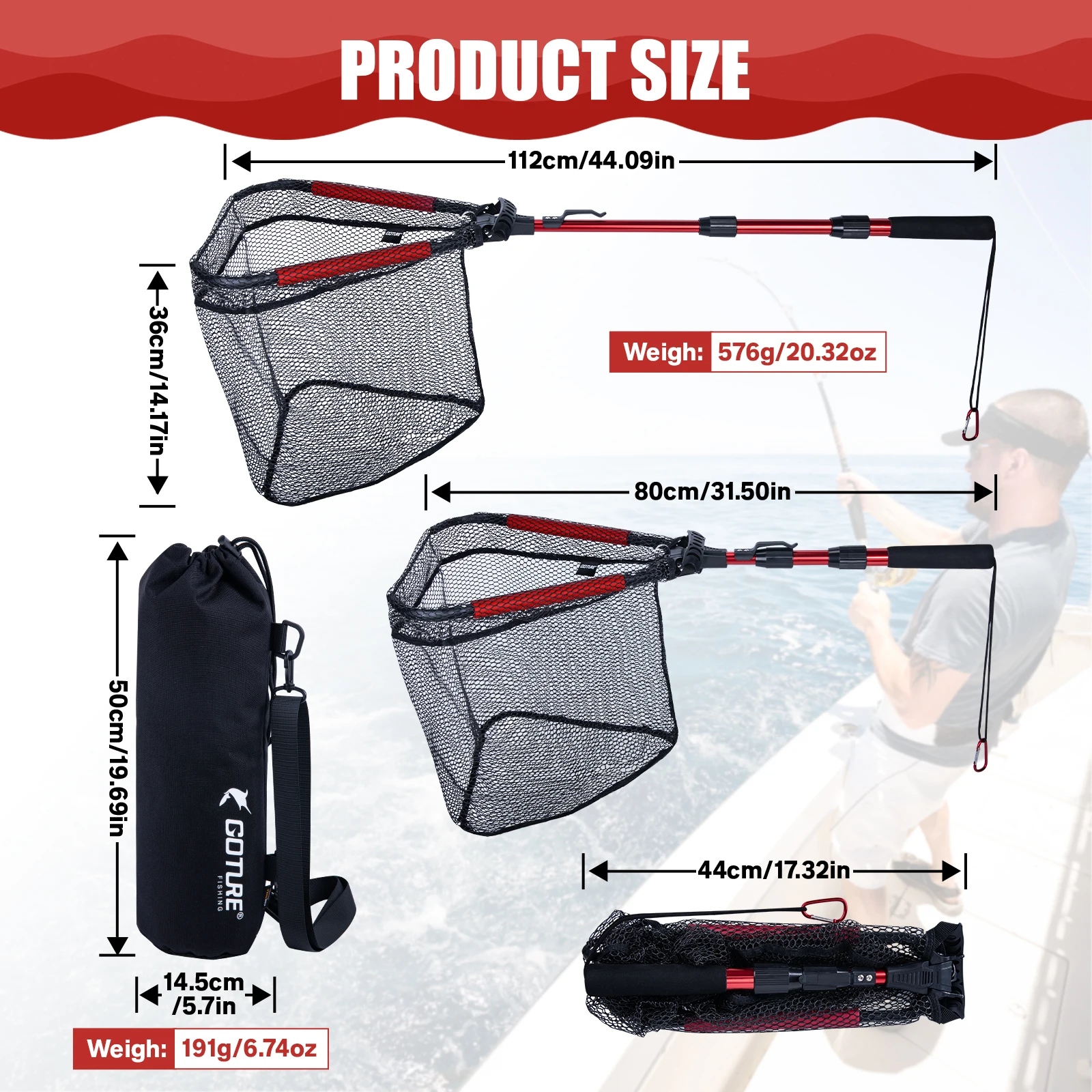 Goture Katlanır Balıkçılık Ağı - Fish Net Handle incelemesi ve fiyatı