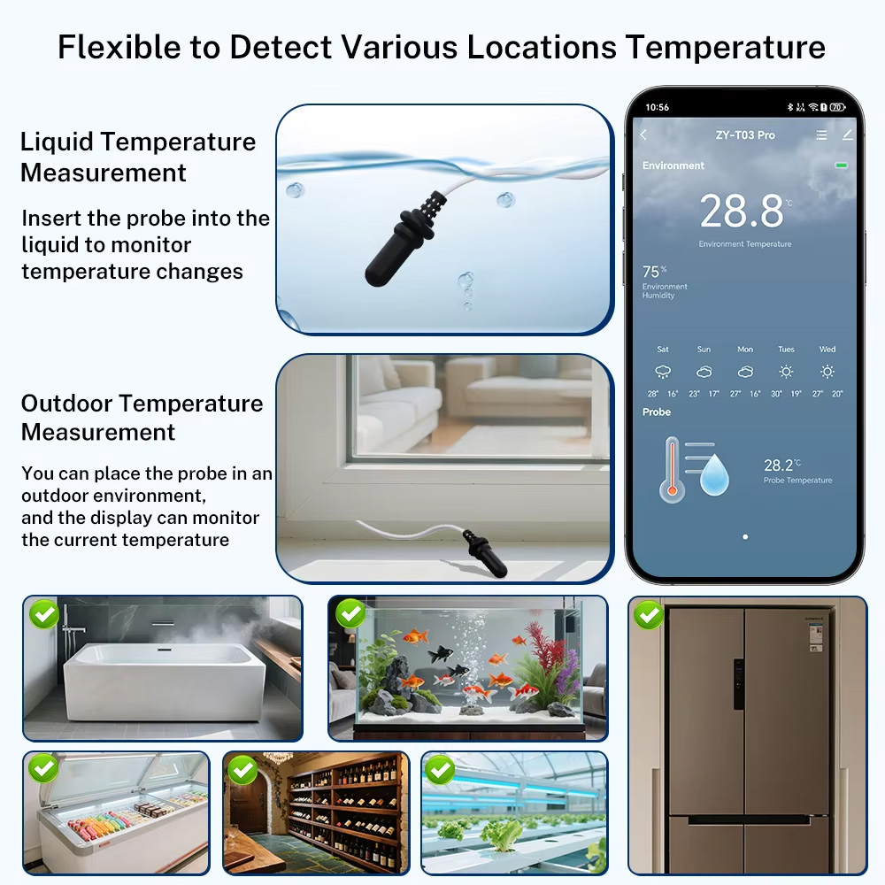 Harici Sıcaklık Nem Sensörü Tu - Aquarium Thermometer incelemesi ve fiyatı