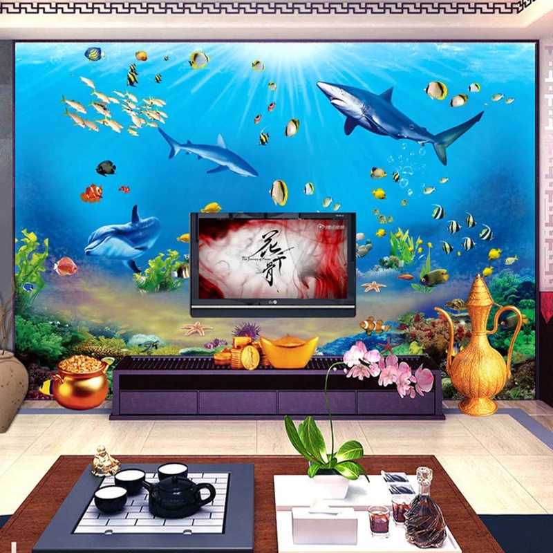 Özelleştirilmiş Duvar Kağıdı H - Aquarium Fish Restaurant incelemesi ve fiyatı