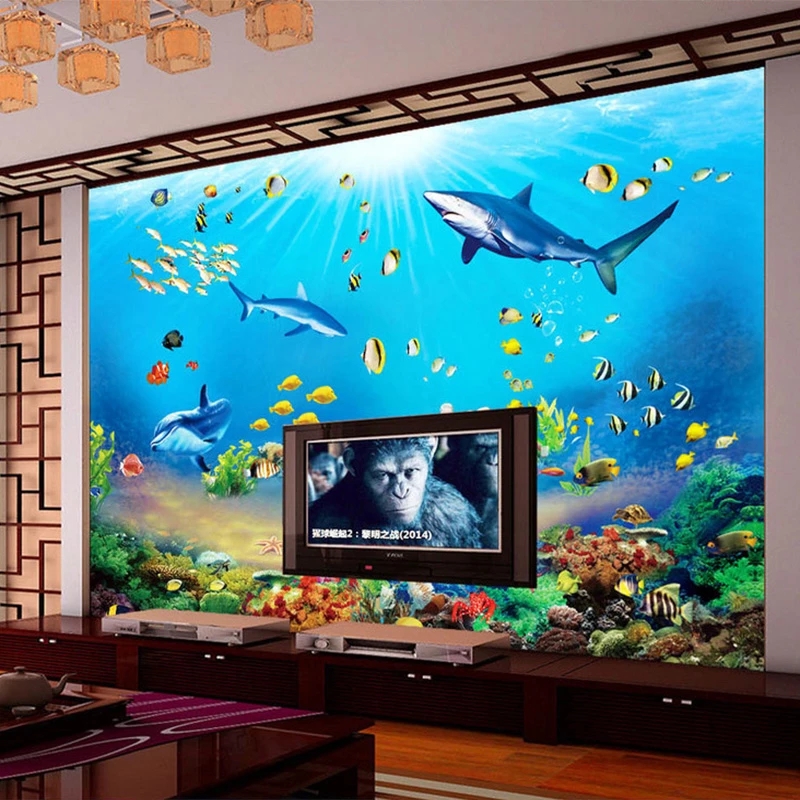 Özelleştirilmiş Duvar Kağıdı H - Aquarium Fish Restaurant incelemesi ve fiyatı