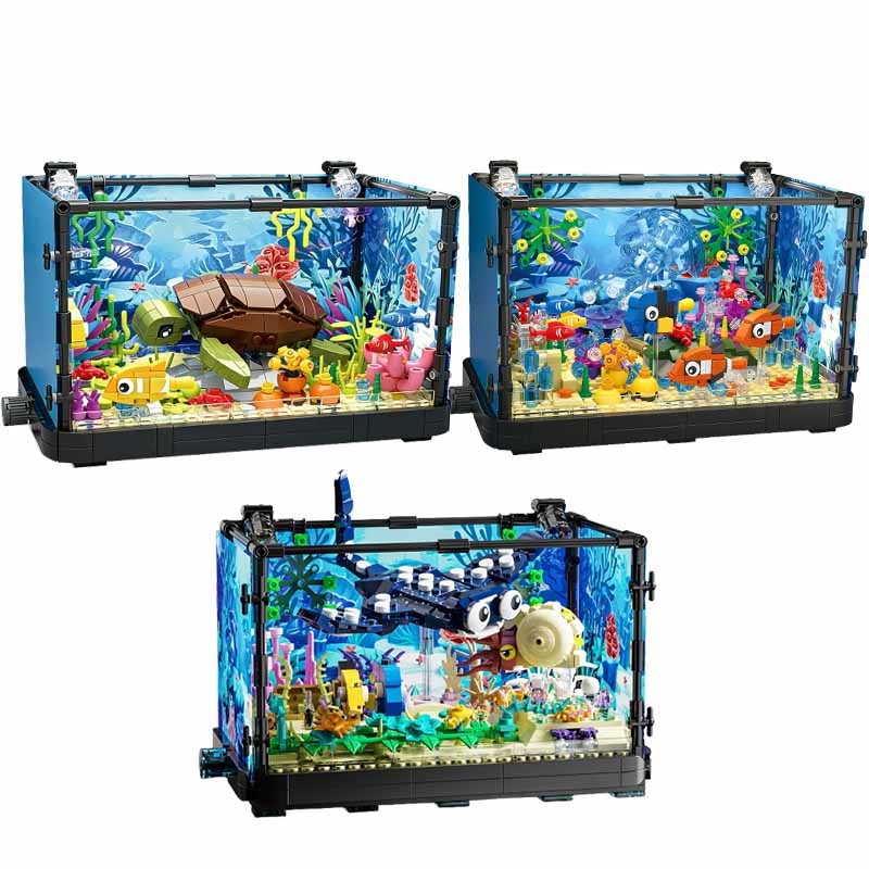 Işıklı Balık Tankı Yapım Blokl - Aquarium Fish Game incelemesi ve fiyatı