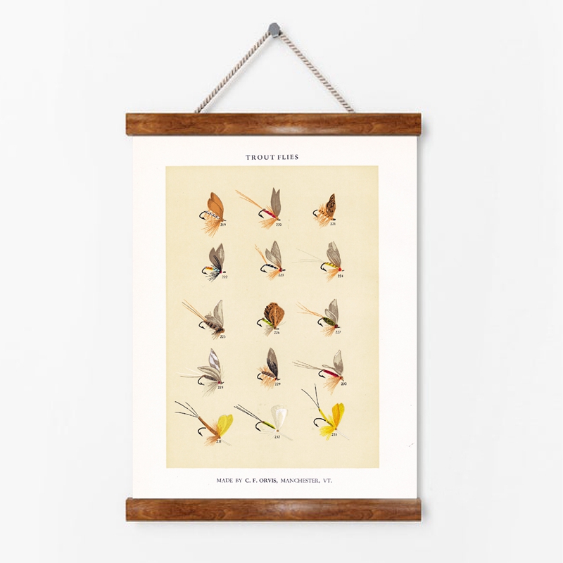Vintage Sinek Balıkçılık Cazib - Aquarium Fish Poster incelemesi ve fiyatı