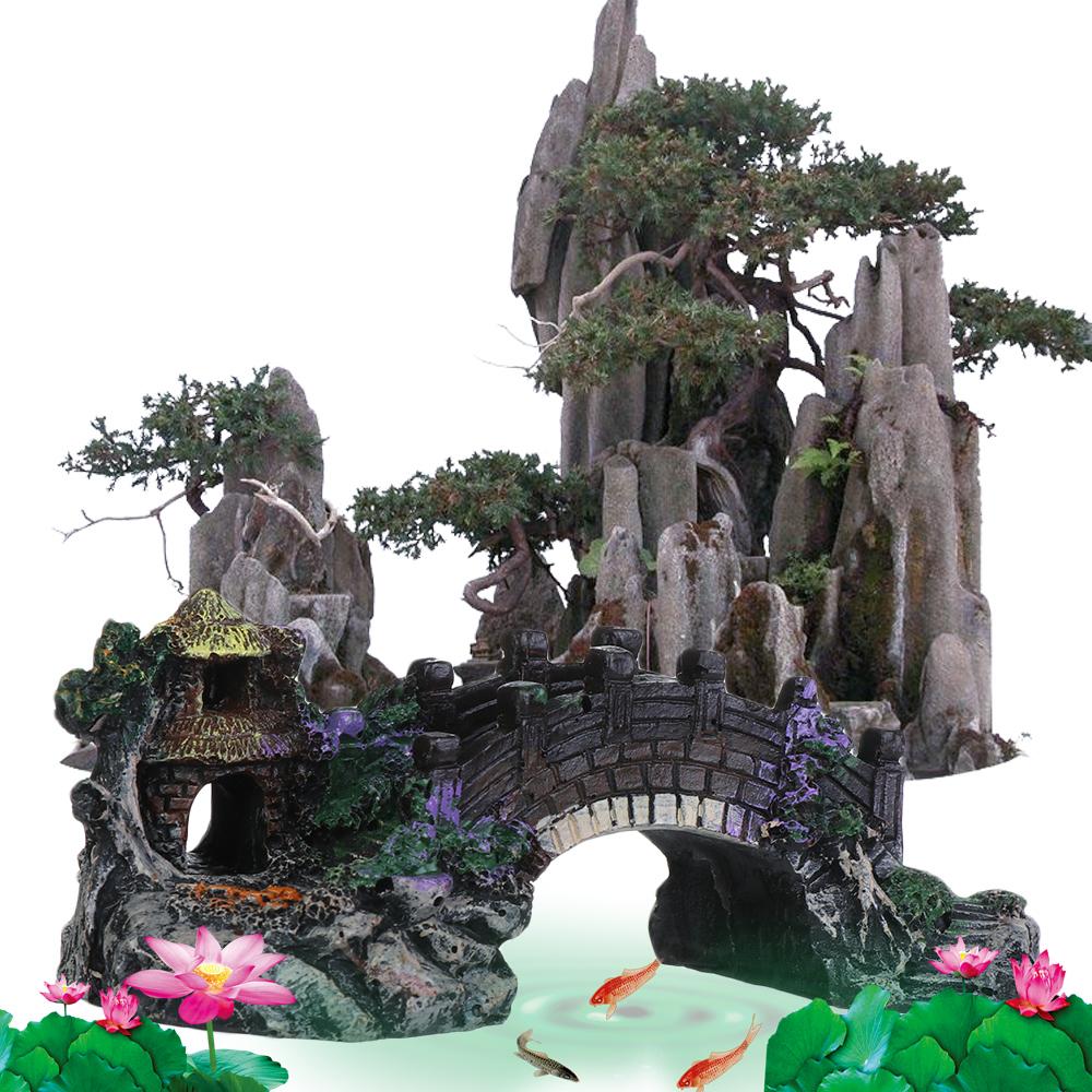 Yeni aksesuarlar sucul Pet mal - Aquarium Fish Bridge incelemesi ve fiyatı