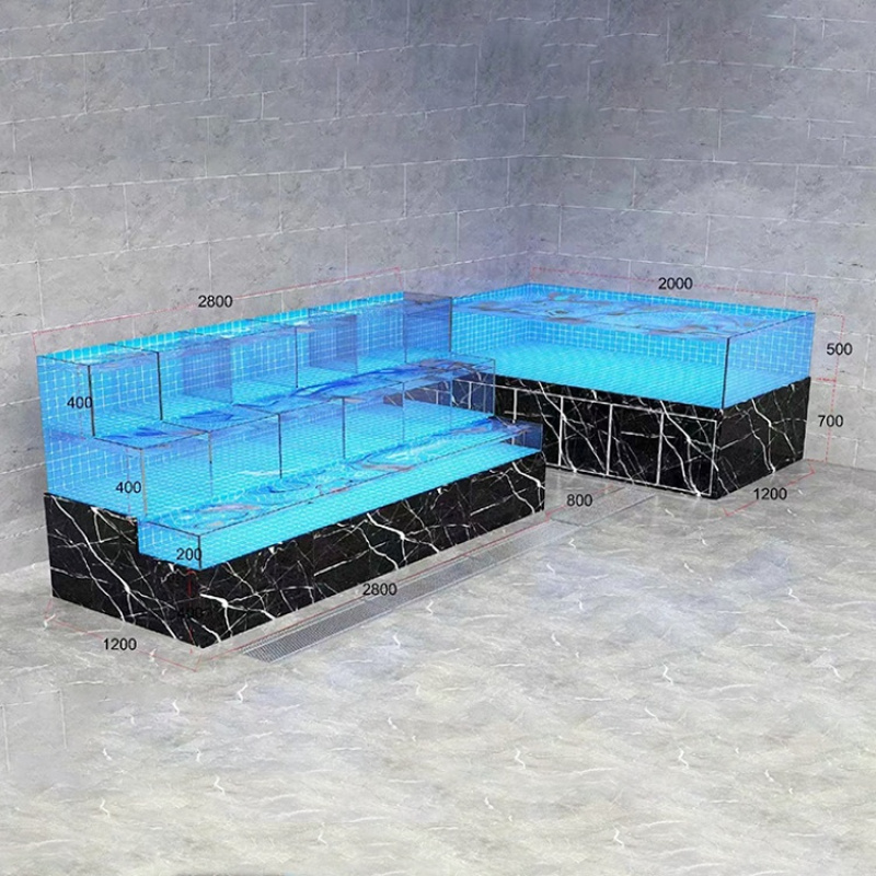 Çin Fabrikası Ticari Cam Akvar - Aquarium Fish Restaurant incelemesi ve fiyatı