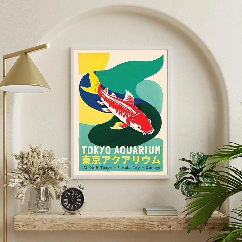 Japonya Estetik Balık Posteri  - Aquarium Fish Poster incelemesi ve fiyatı