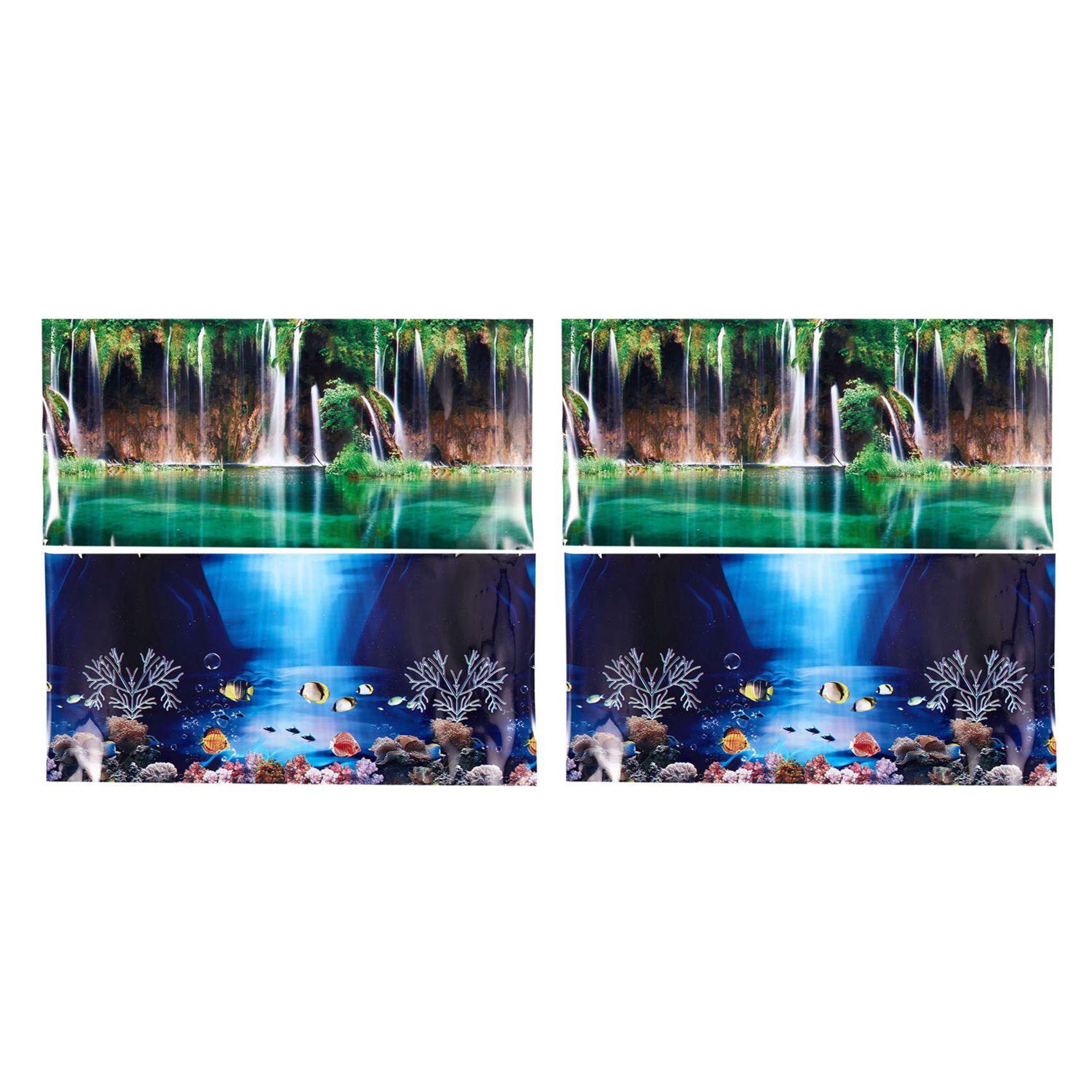 2X Mavi Taze Deniz Arka Planı  - Aquarium Fish Poster incelemesi ve fiyatı