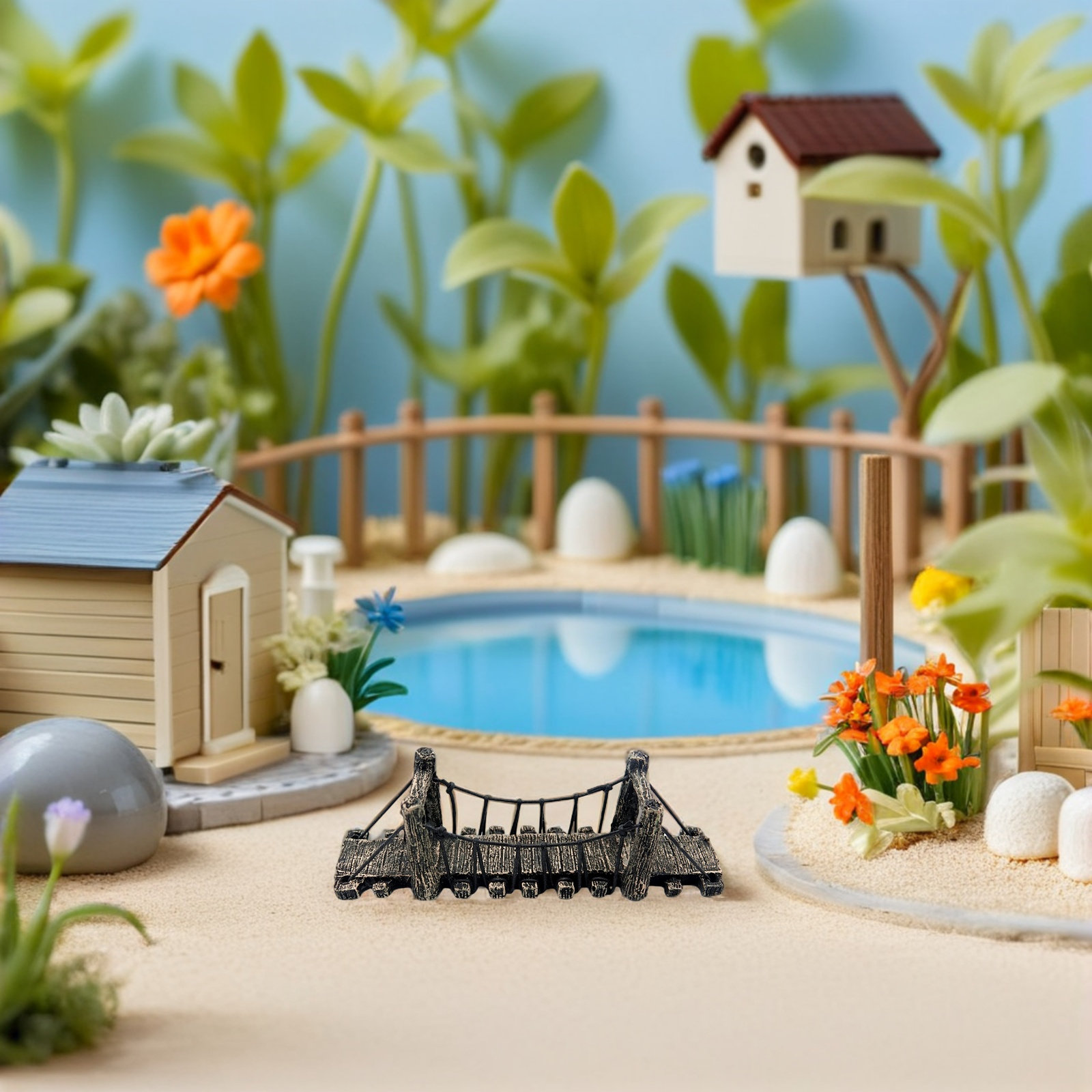 2 Adet Bahçe Peyzaj Dekorasyon - Aquarium Fish Bridge incelemesi ve fiyatı